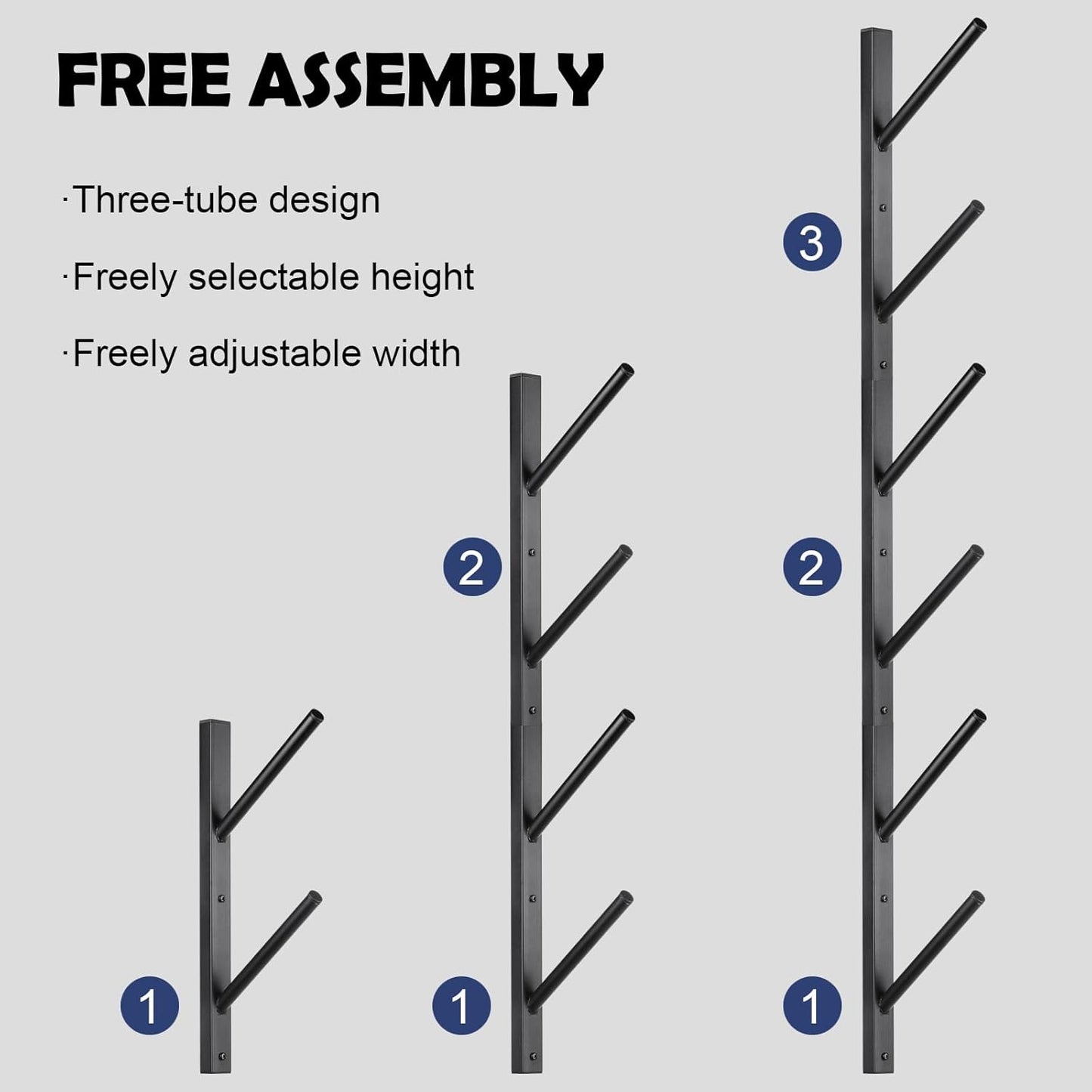 Skateboard Rack Wall Mount – Skateboard Wall Hanger, Snowboard Display Wall Mount, Ski Holder | 6-Floor Skateboard & Ski & Snowboard Storage Rack | Snowboard & Ski Lover Gifts