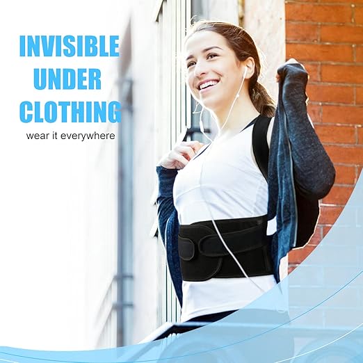 PAZAPO Posture Corrector for Men&Women - Back Brace for Lumbar Support and Upright - Breathable Back Straightener Back,(Medium(29-33 Inches))