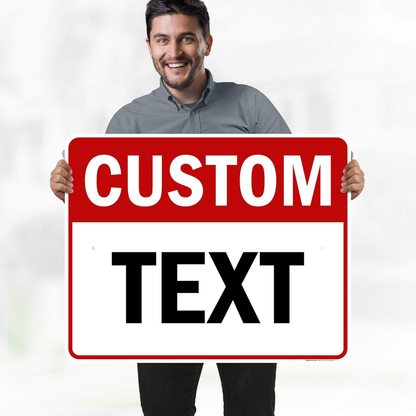 Custom Sign, Custom Sign for Business, Indoor/Outdoor use. 24x30 Inches, Rust Free .063 Aluminum, Fade Resistant, Made in USA by My Sign Center (Header)