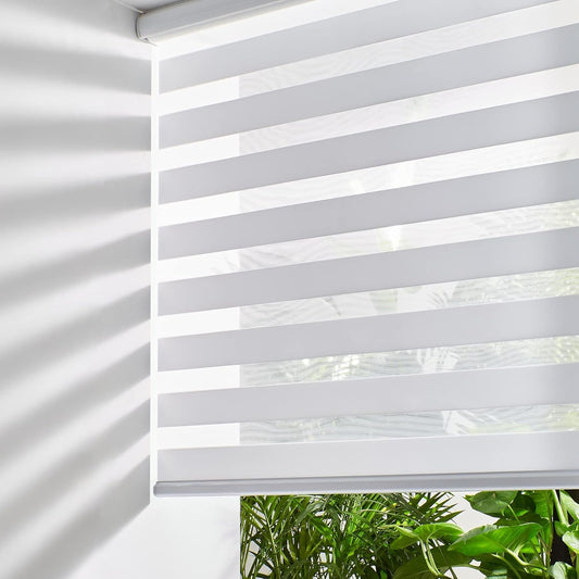 Persilux Window Shade, Cordless Blinds & Shades (41" W x 72" H, White), Light Filtering Roller Shade, Polyester, Safety Design, Room Darkening