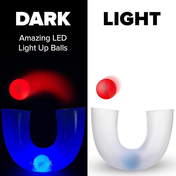 pindaloo Led Light Ball - Gifts for Kids Indoor & Outdoor Games, Toys for Boy, Teen, & Girls - Gift Ideas for Teens, Fun Stuff Party, Develops Motor & Juggling Skills - 1x LED Ball