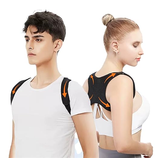 Posture Corrector for Women and Man - Posture Trainer for Neck Hump & Scoliosis Correction | Adjustable, Comfortable, and Pain-Relieving | Ideal for Desk Workers & Long-Term Wear(One Size）