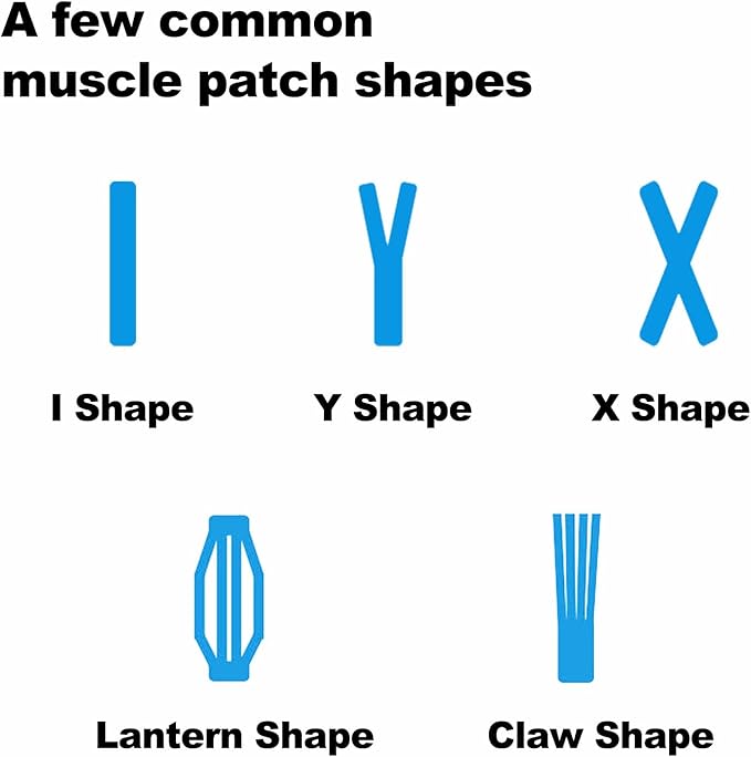 Kinesiology Tape 8 Rolls, Original Cotton Elastic Premium Athletic Tape,16.4 ft Uncut Tape,Hypoallergenic and Waterproof for Muscle Pain Relief and Joint Support