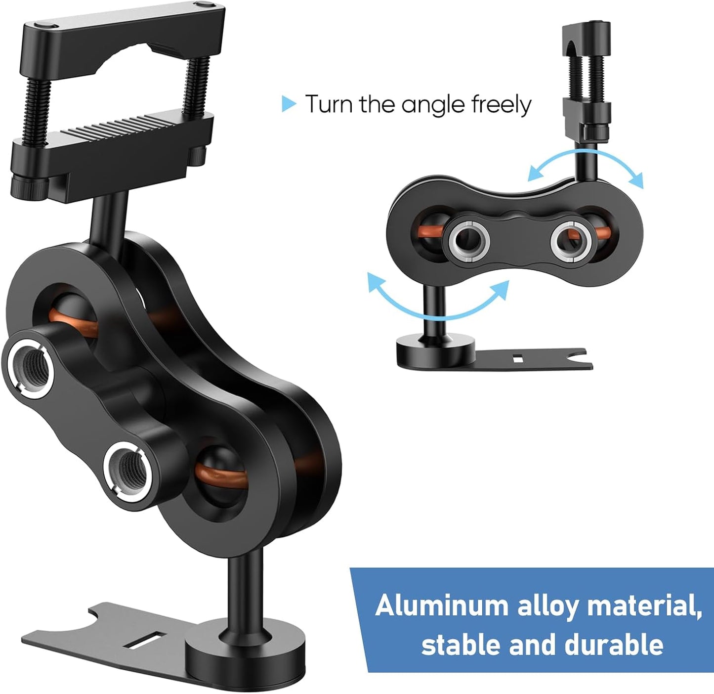 Radar Detector Mount Rearview Mirror Bracket, Car Truck Mirror Radar Mount Bracket,Aluminum Rearview Mirror Rod Mount (for Escort Beltronics Vector Rocky Mountain Phantom-T Radar)