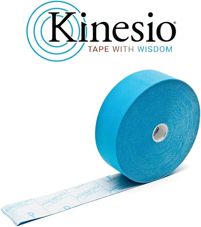 Kinesio Taping - Elastic Therapeutic Athletic Tape Tex Gold FP - Bulk Roll - Blue – 2 in. x 103 ft