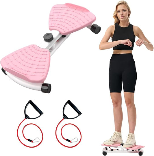 Waist Twister Ab Machine with 300 lbs Weight Capacity Anti-slip twist board Noiseless Home Gym Exercise Equipment for Women Men