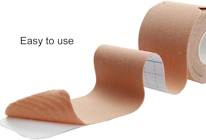 AUPCON Kinesiology Tape Elastic Kinesiology Therapeutic Athletic Tape Hypoallergenic Breathable Cotton Sports Muscle Tape Therapy Recovery Support for Knee Shoulder Ankle Elbow Shin Neck Splints