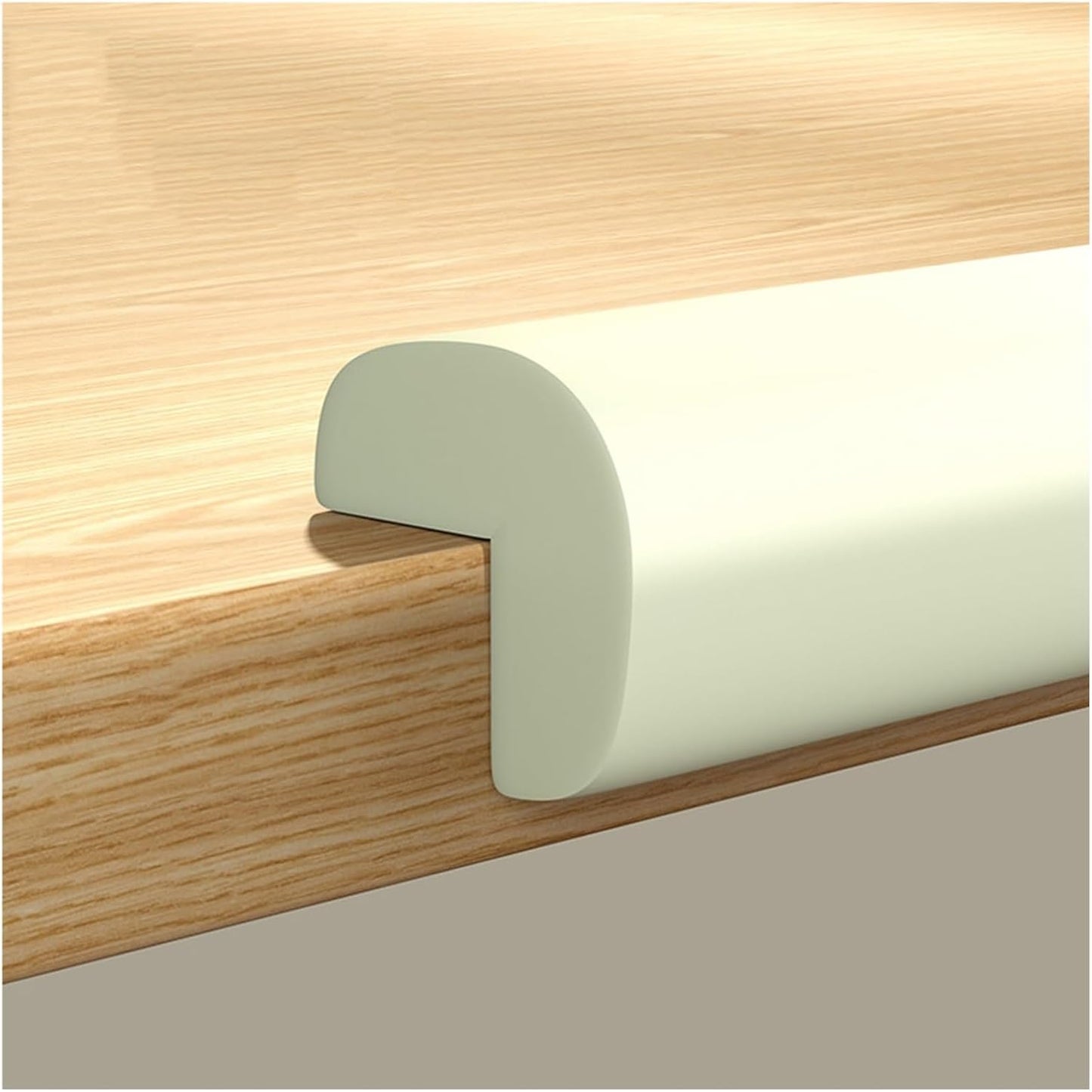XPLKQXE Sharp Edge Safety Corner Edge Foam Padding, Edge Guards Bumpers Adhesive, Edge Corner Protector Guards for Table Edges & Sharp Corners(White-A,1pcs)