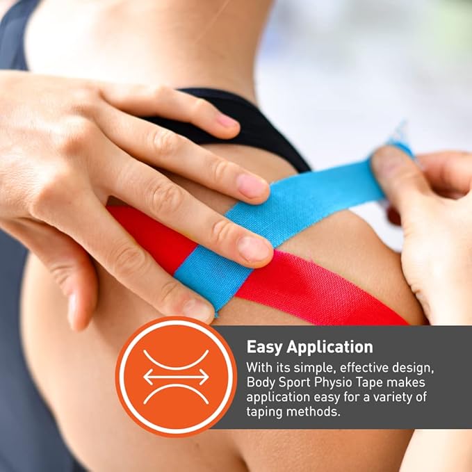 Body Sport Physio Tape, Kinesiology Tape to Support Muscles and Joints