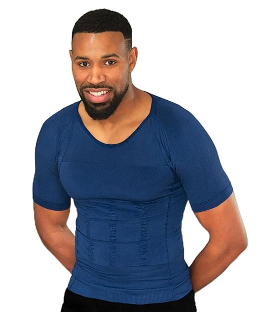 Men's Posture Corrector T-shirt | Anti Back Pain | Straightens Back and Shoulders | Compression | Undershirt | Short sleeves