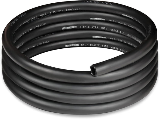 EVIL ENERGY 1" Heater Hose Coolant Radiator Straight 60PSI SAE 20R3 10FT Black