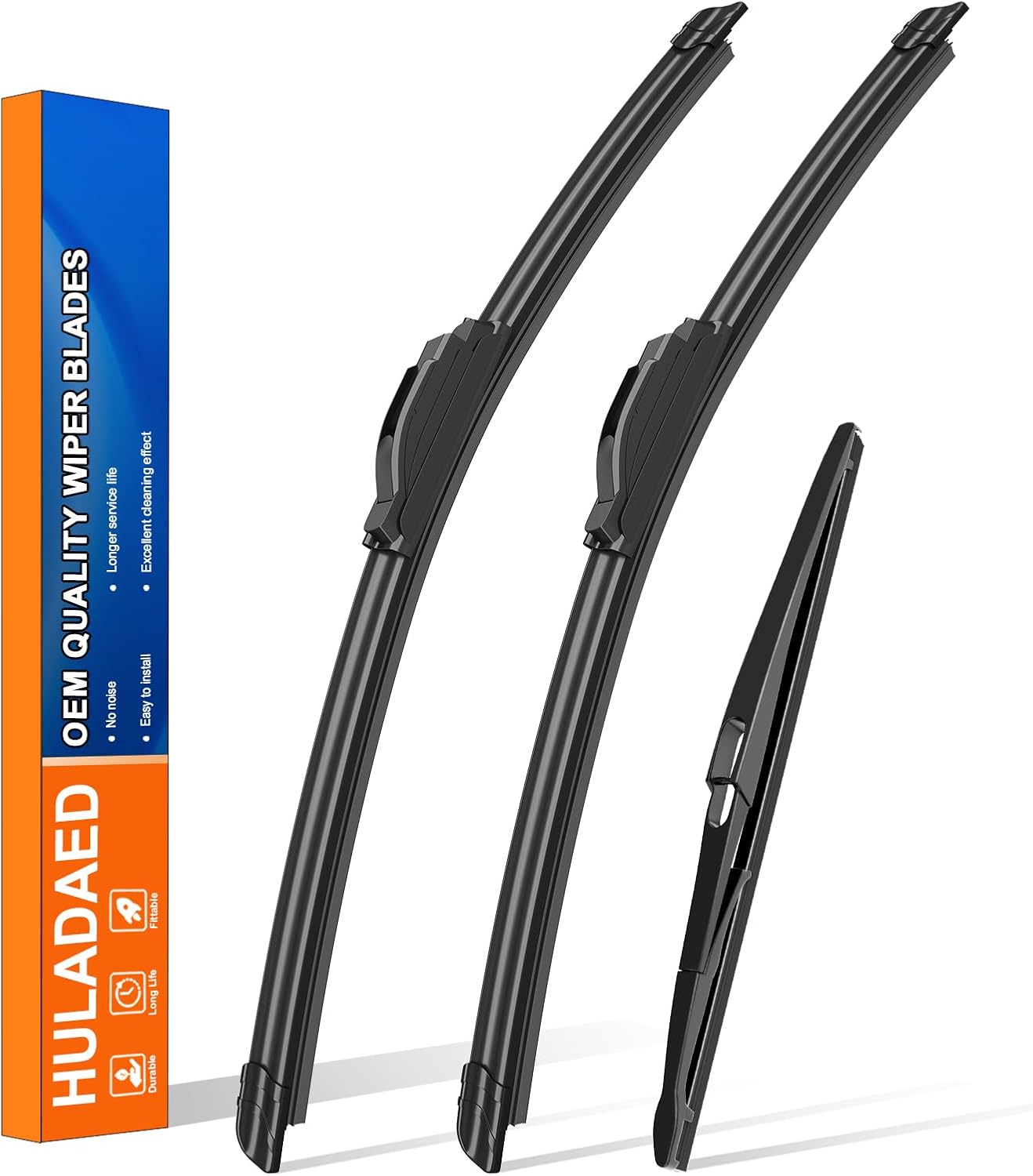 HULADAED® 28'' 18'' 12'' Windshield Wipers Replacement for Nissan Rogue Sport 2022 2021 2020 2019 2018 2017,Silicone Front Rear Wiper blades for MY Car-All Weather & Quiet(3 PACK)
