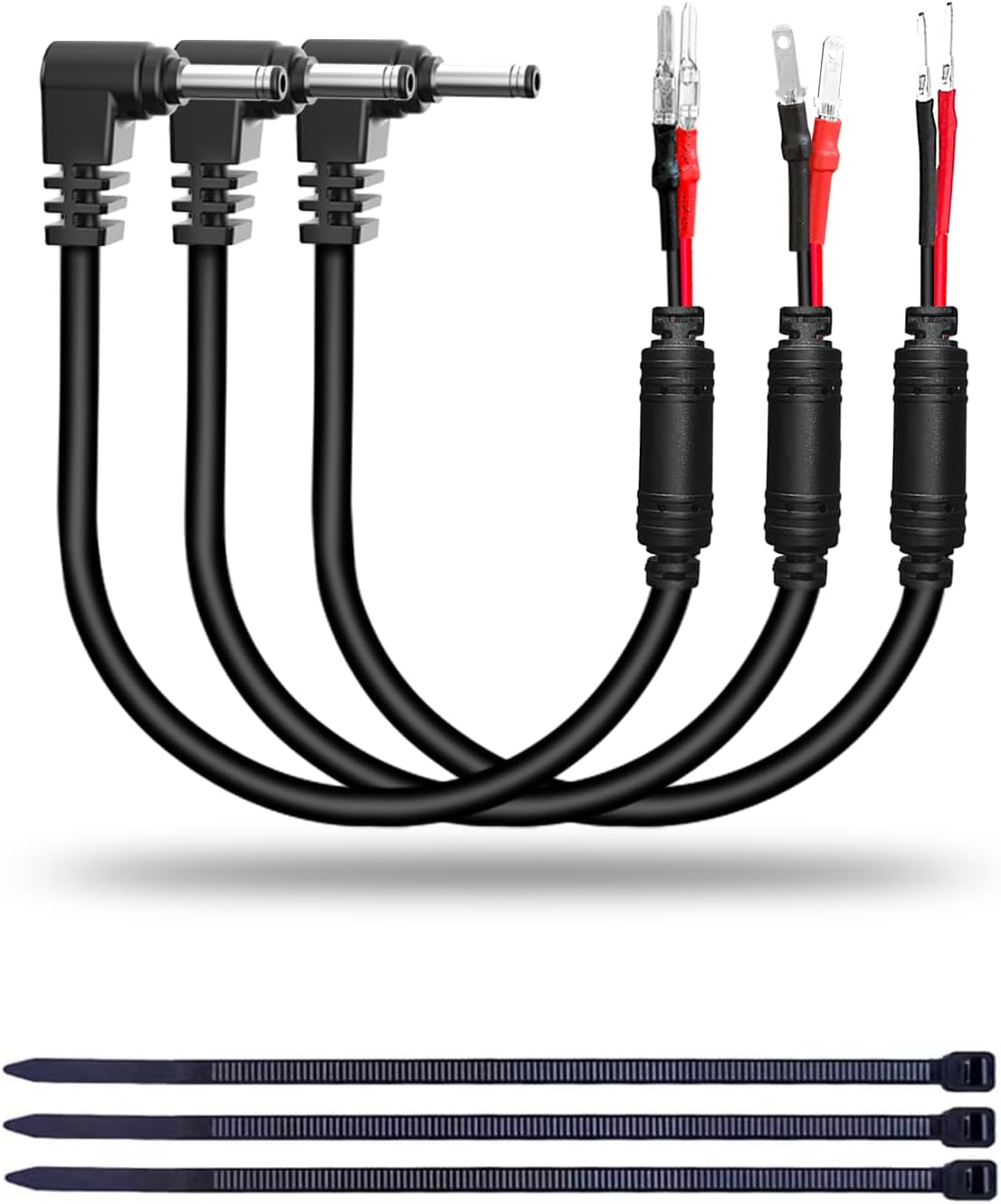 Radar Detector Hardwire Power Cord, Rearview Mirror Plug Cable, with Inline Fuse Holder,Suitable for Uniden Escort Beltronics Valentine One Cobra Whistler Radar Detector,3-Piece Set,9.8'' (DC3.5)