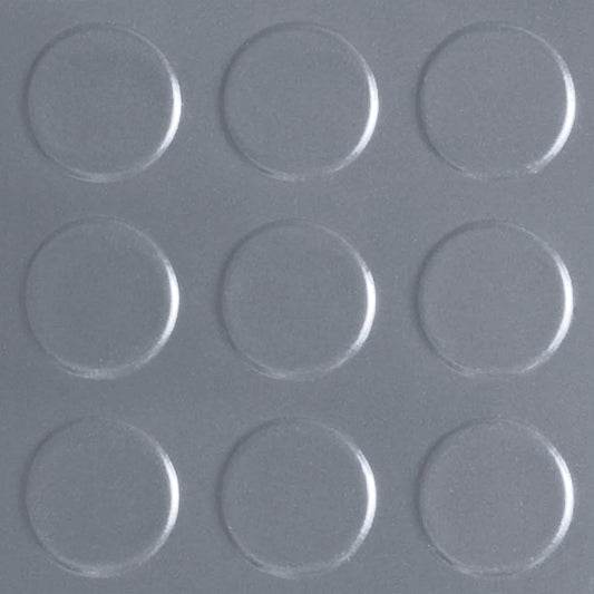 G-Floor Seamless Sheet Vinyl Shed Flooring Cover with Bonded Fibrous Backing - Coin Pattern (8' x 10', Slate Grey)