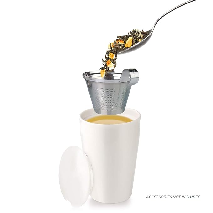 Tea Forte Raspberry Ganache Premium Organic Loose Leaf Caffeinated Black Tea Blend Canister, Makes 35-50 Cups