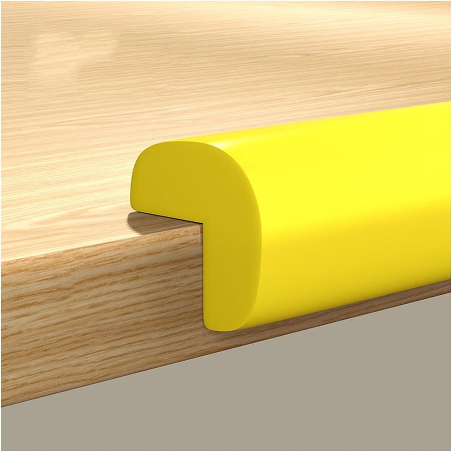 XPLKQXE Sharp Edge Safety Corner Edge Foam Padding, Edge Guards Bumpers Adhesive, Edge Corner Protector Guards for Table Edges & Sharp Corners(Yellow,5pcs)