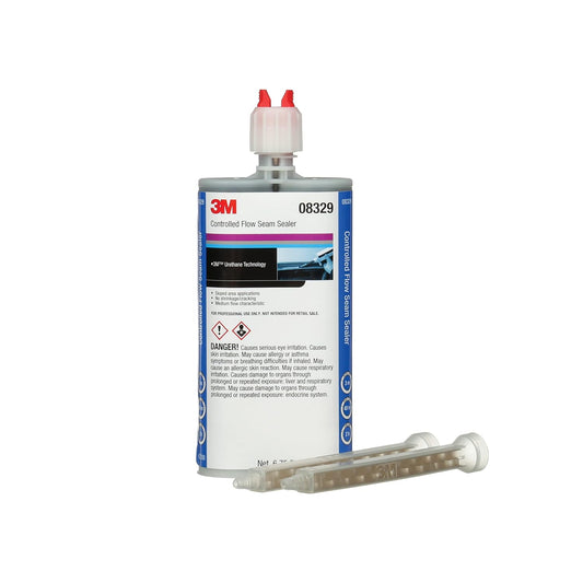 3M Controlled-Flow Seam Sealer, 08329, Solvent Free, Weather Resistant, Torsional Stress Flexability, 200 mL/6.75 fl oz Cartridge