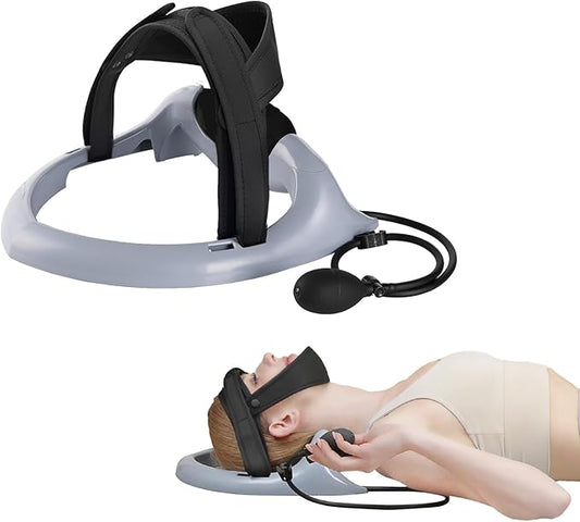 ECOGUN Posture Neck Exercising Cervical Spine Hydrator Pump, Relief for Stiffness, Relieves Neck Pain, Neck Curve Restorer Gray