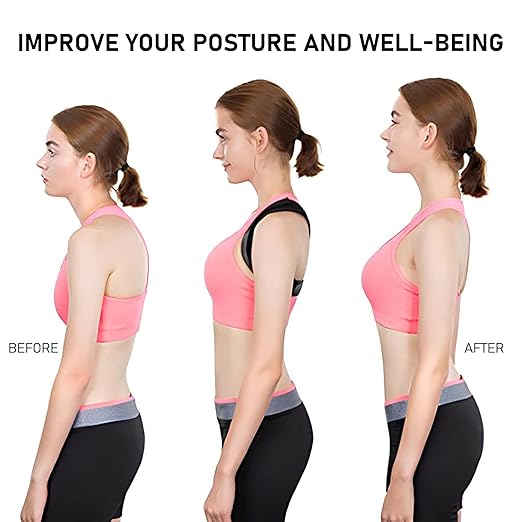 Posture Corrector for Women and Men, Back Straightener Posture Brace Corrector, Upper Back Brace Adjustable Posture Corrector, Corrector de Postura para Hombre Mujer