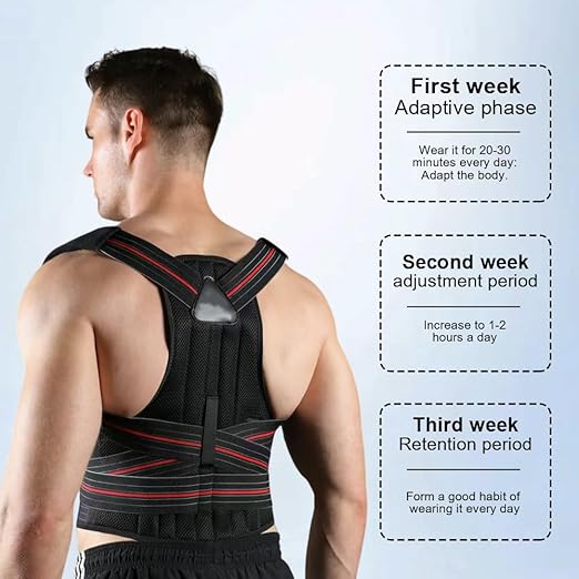 Posture Corrector for Women and men Adjustable Back Brace Posture Corrector For Back Pain Relief - Scoliosis, Hunchback, Spine Corrector