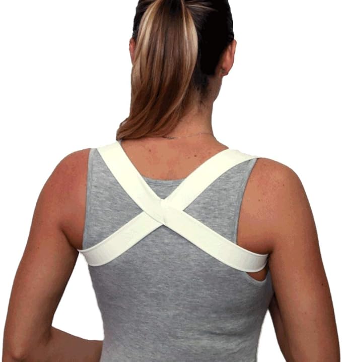 Posture Corrector Brace/Wear 15 Minutes A Day to Impove Posture Posturific Brace - Available in Colors and Sizes (Beige Small)