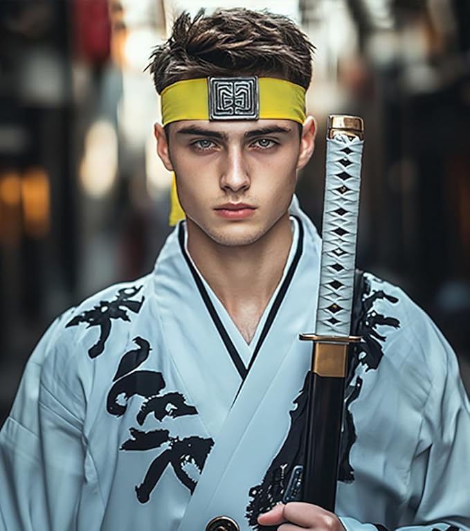 Sport Tie Headbands Tennis Head Tie for Men Women Sports Fans Ninja Soccer Basketball Teams Head Ties Halloween