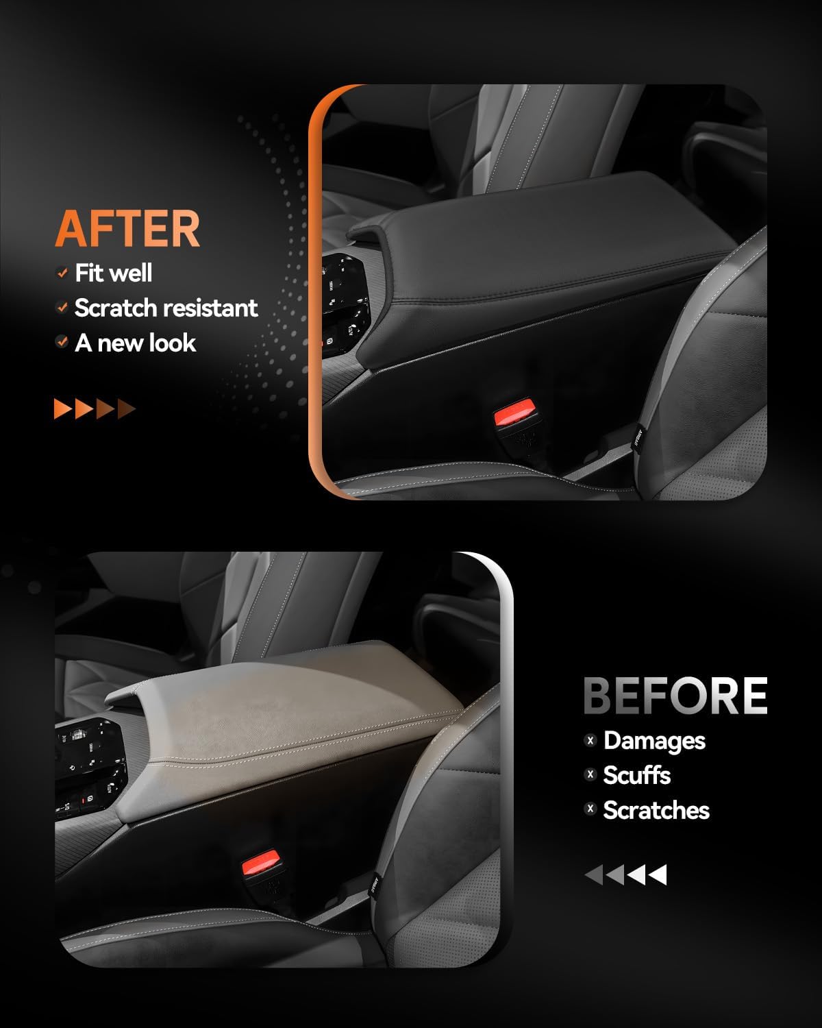 CDEFG for 2025 2026 BMW X3 Center Console Cover Armrest Box Cover for X3 (30 xDrive, M50 xDrive) Accessories Console Arm Rest Protector