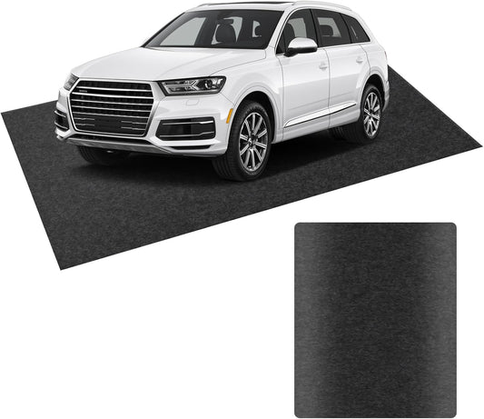 AAIN Oil Spill Mat (17' x 7'4"), Garage Floor Mat, Absorbent Oil Pad, Premium Maintenance Mat, Waterproof, Protect Garage Surface from Spill & Stain, Reusable, Washable, Durable, Black