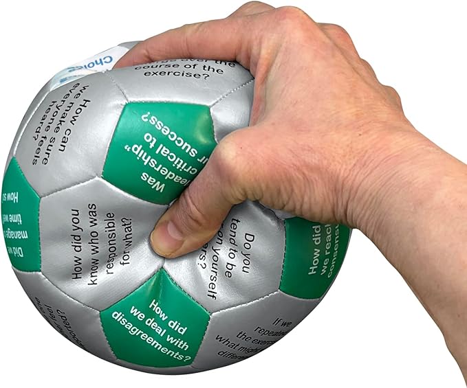 Trainers Warehouse 6" Thumball Collection, 32 Prompts for Conversation, Team Building, Relationship and Training