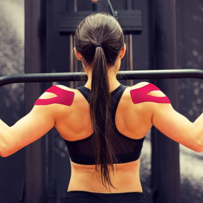 Kinesiology Tape Pro 2 Rolls, 2 Inch High Elasticity Sports Tape Therapeutic Pain Relief–Physio Tape for Muscle Recovery & Joint Support, Waterproof & Hypoallergenic & Breathable–Yellow