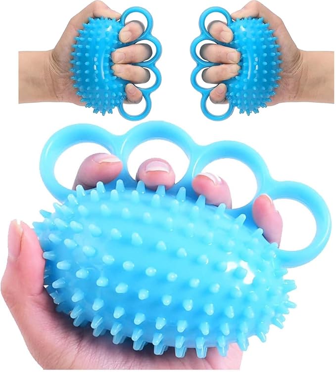 Hand Exercise Grip Ball - Grip Strengthener, Improve Hand Flexibility, Finger Rehabilitation Tool, Portable Resistance Trainer for Adults