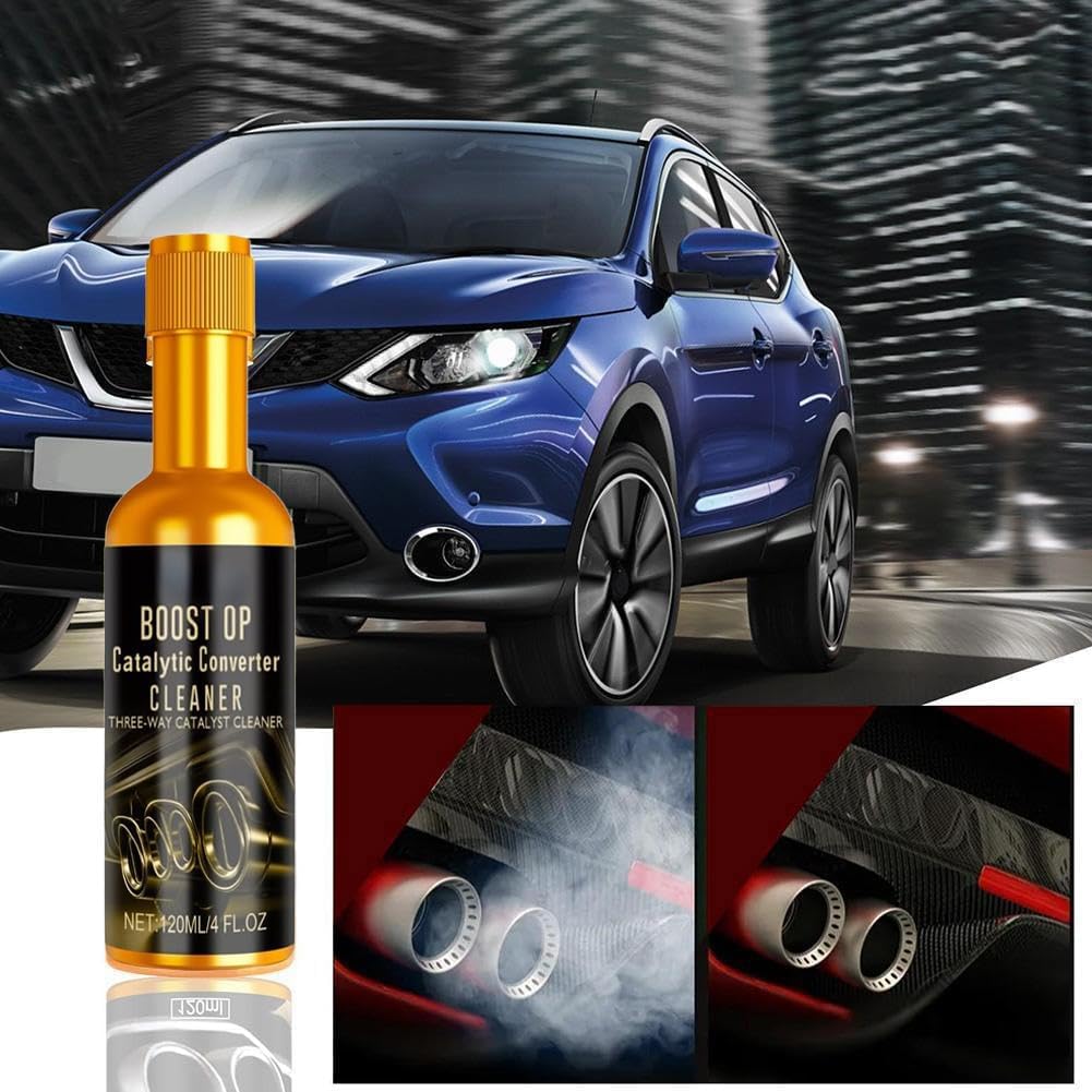 Catalytic Cleaner, Boost Up Catalytic, Boost Up Catalytic Converter Cleaner Auto Parts EngineFuel and Exhaust Pipe Cleaners,Fuel System Treatment Oil for Gas and Diesel Car (3PCS)