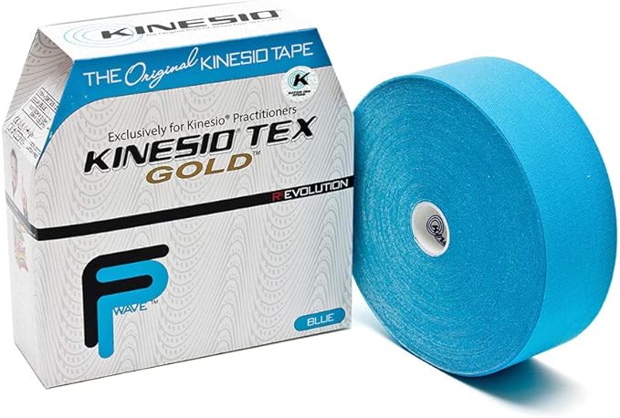 Kinesio Taping - Elastic Therapeutic Athletic Tape Tex Gold FP - Bulk Roll - Blue – 2 in. x 103 ft
