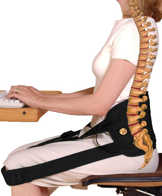 Back-Up with CushShins Premium Back Support System Turns to Convertible Pouch Bag