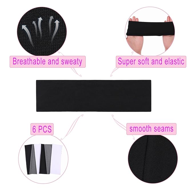 Leeven Headbands for Women 6 Pcs Cotton Headbands