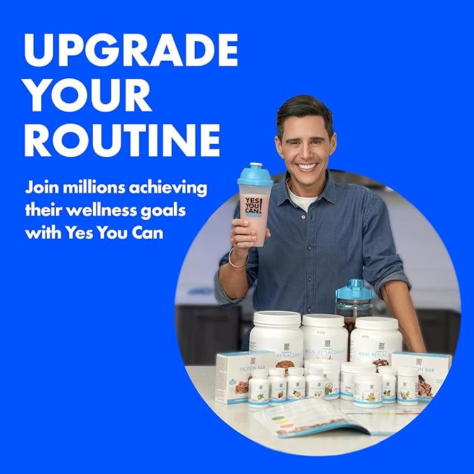 Yes You Can! Meal Replacement Shake - 20G Protein, 5G Fiber, 21 Vitamins & Minerals - Meal Replacement Protein Powder - Complete All-in-One Nutrition - 15 Servings (Vanilla) - 2 Pack