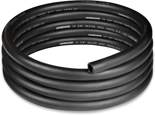 EVIL ENERGY 3/8" Heater Hose Coolant Radiator Straight 100PSI SAE 20R3 10FT Black