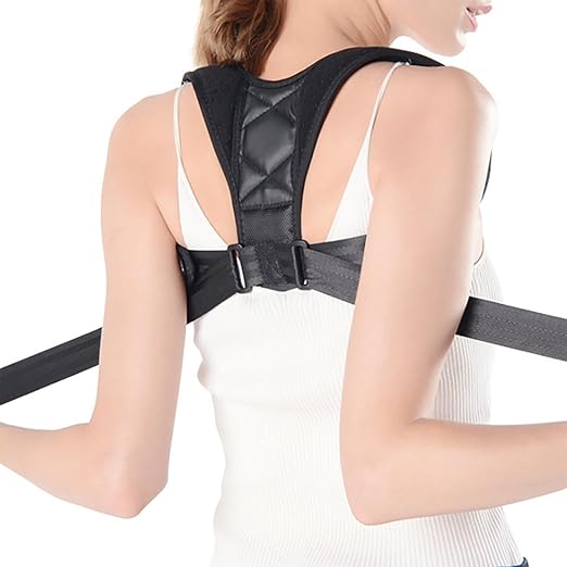 Posture Corrector For Men And Women, Back Posture Corrector, Adjustable Upper Back Support, Breathable Back Support Corrector, Relieves Neck, Shoulder, Collarbone, and Back Pain