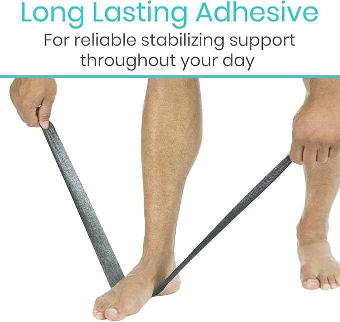 Vive Kinesiology Tape (105 Feet) - Therapeutic Athletic Support Tape - Uncut Kensio Roll - Muscle and Joint Recovery for Shoulder, Back, Knee, Elbow and Ankle Pain Relief - Waterproof for Sports