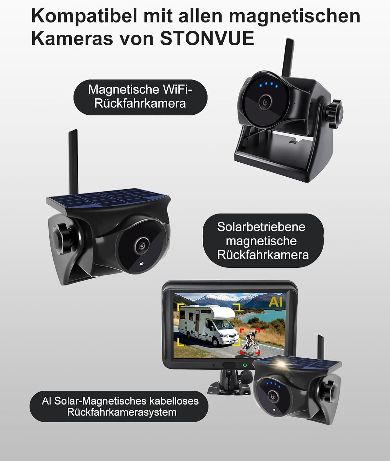 Metal Plate for Magnetic Wireless Backup Camera - Converts Fiberglass/Plastic to Magnetic Surface for Non-Metal Vehicles, Includes Double-Sided Tape & Screws for Trucks/RVs, Mount Anywhere