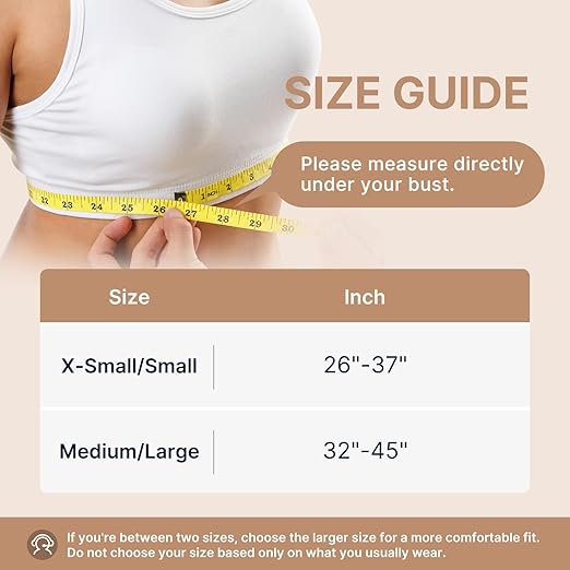 Posture Corrector for Women and Men: Improve Posture Correct Hunchback Slouching Invisible Under Clothes - Adjustable Lightweight Upper Back Brace for Neck Shoulder & Upper Back Pain Relief (M/L Under Bust 32"-45")