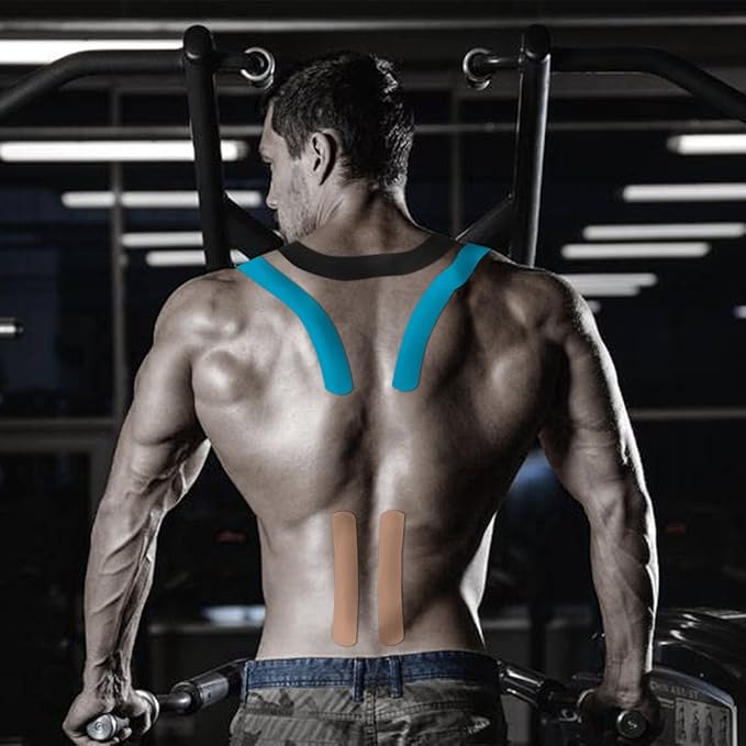 Kinesiology Tape Pro 2 Rolls, 2 Inch High Elasticity Sports Tape Therapeutic Pain Relief–Physio Tape for Muscle Recovery & Joint Support, Waterproof & Hypoallergenic & Breathable–Green