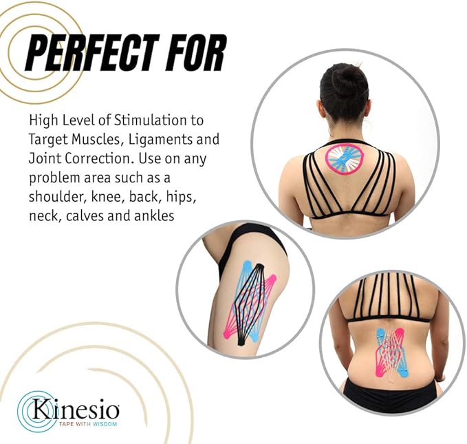 Kinesio Taping - Elastic Therapeutic Athletic Tape Tex Gold FP - Beige – 3in. x 5m Roll