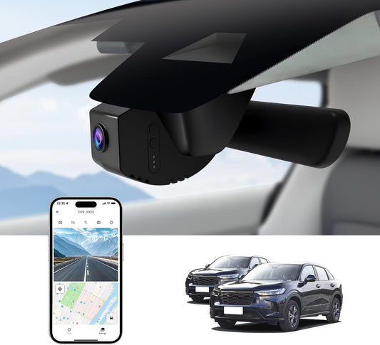 Front 4K Dash Cam for Honda HR-V 2023 2024 2025 2026 Sport LX EX-L (Gen3),Easy Installation,OEM-Style,Collision Detection,Loop Recording,WiFi & App,64G Card