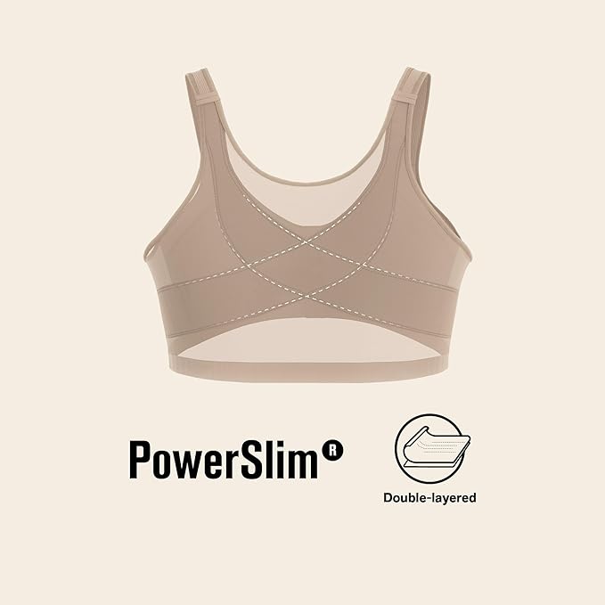 Leonisa Posture Corrector Bra Wireless Front Closure Bra for Women Full Coverage