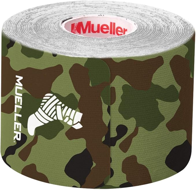 MUELLER Sports Medicine Kinesiology Therapeutic Tape, Quality Athletic Tape, Latex Free, 20 Pre-Cut I-Strips, 2" x 9.75" Each Strip