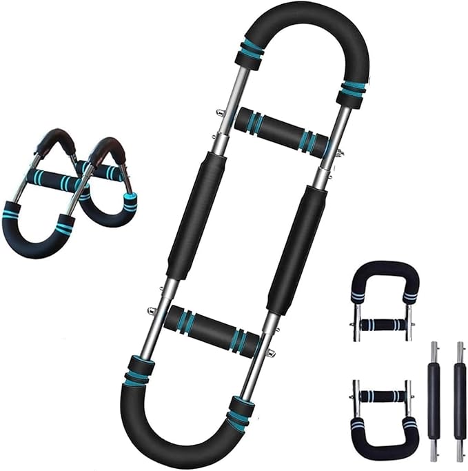 Twister Arm Trainer, Adjustable Power Twister Bar, Chest Shoulder Arm Muscle Training Equipment, Portable Spring Resistance, Detachable Design.