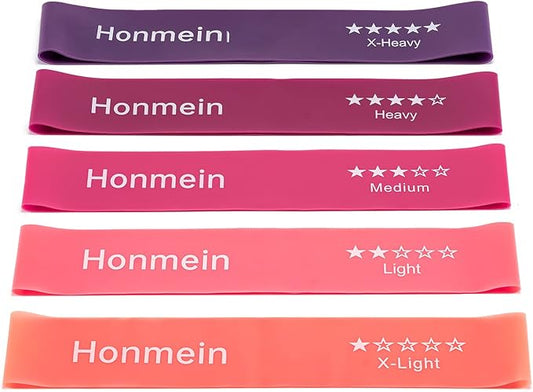 Resistance Bands for Working Out, Exercise Bands with 5 Resistance Levels Fit for Home Fitness, Strength Training, Natural Latex Resistance Band Include Instruction Guide and Carry Bag