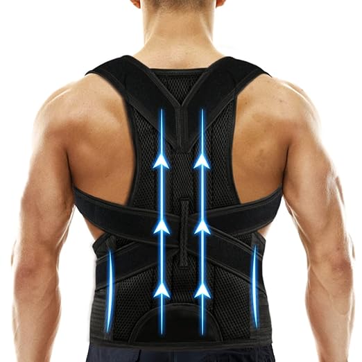 Back Brace Posture Corrector for Women and Men, Relief for Waist, Back and Shoulder Pain, Adjustable and Breathable, Improve Posture XXL(42"-48")