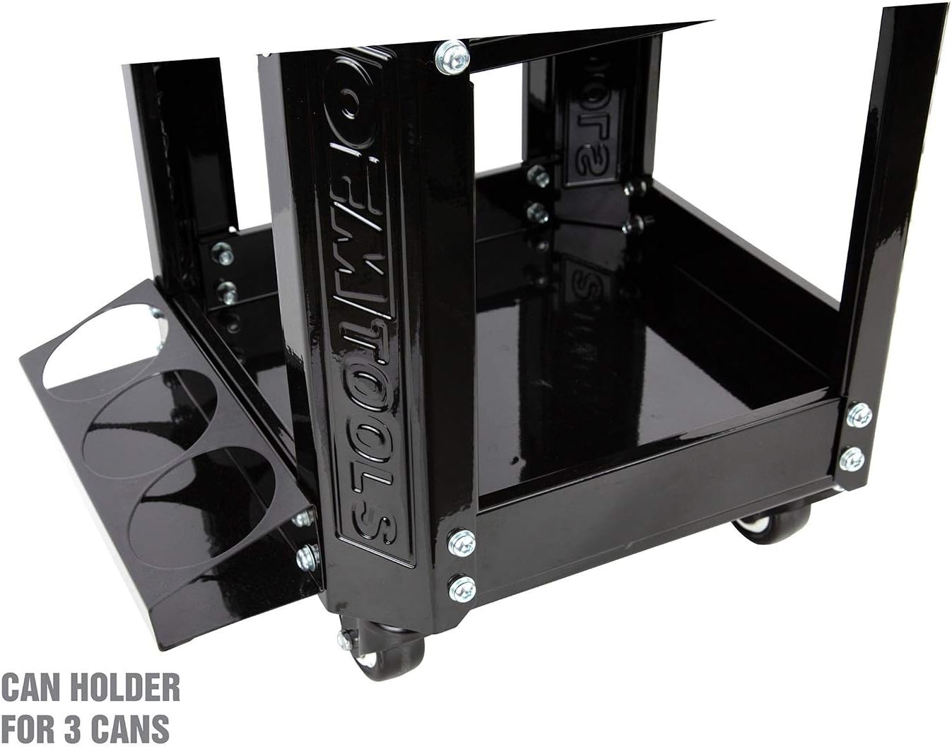 OEMTOOLS 24994 Workshop Creeper Seat, Rolling Stool with Tool Storage, Mechanic Stool for Garage Work, 280 lb Capacity